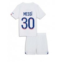Paris Saint-Germain Lionel Messi #30 Fotballklær Tredjedraktsett Barn 2022-23 Kortermet (+ korte bukser)